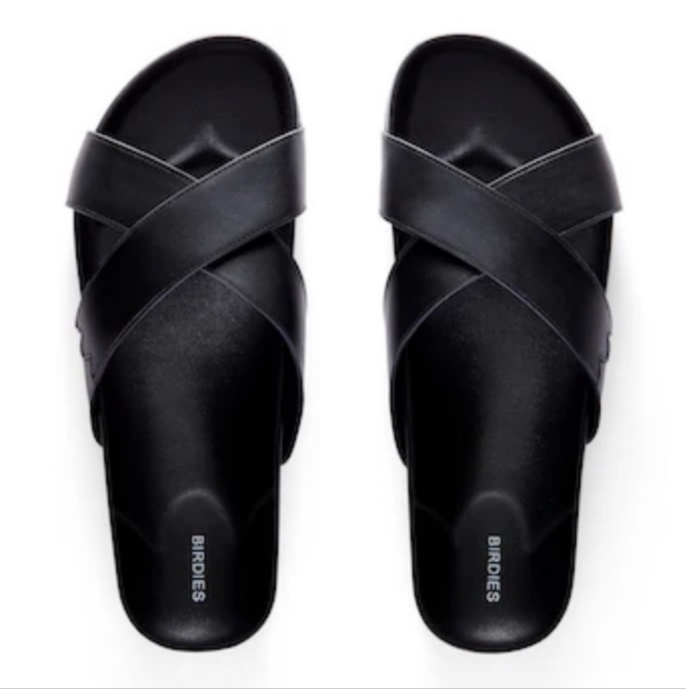 Birdies The Robin Black Women's Cross Strap Sandals NIB Size 5